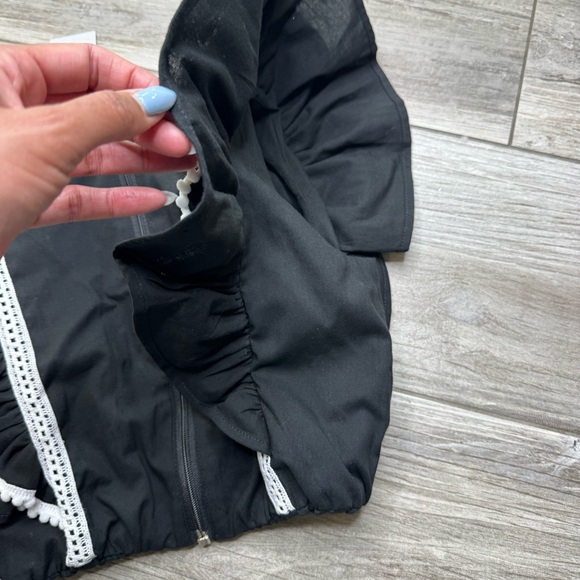 IF SO Black White Trim Two Piece Dress Size 10/12 - Picture 11 of 13